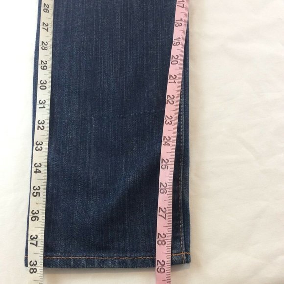 Old Navy Straight Leg Stretch The Diva Fit Size 8 Jeans Dark Wash Denim Womens - Picture 9 of 12